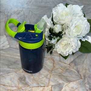 Contigo Kids Navy and Lime Water Bottle